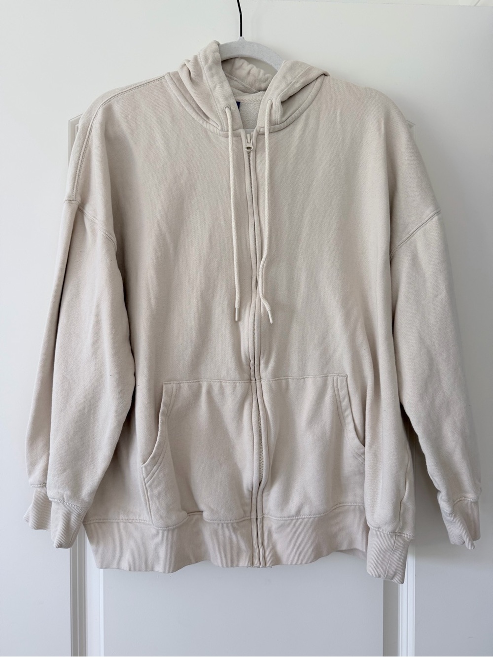 Old Navy SoComfy Cream Full-Zip Hoodie